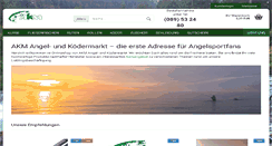 Desktop Screenshot of akm-angelgeraete.de